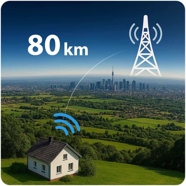 TV-antenne, Indendørs/Udendørs, Ultra HD 4K, Sort
