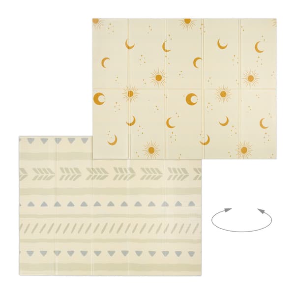 Foldbar babylegemåtte – Suns and Moons Design