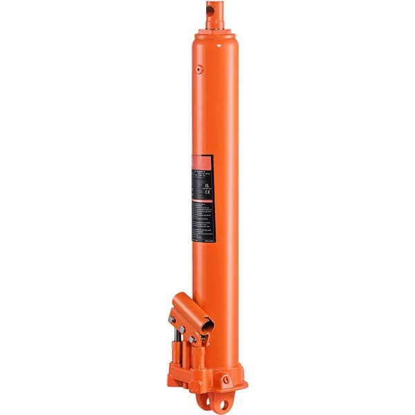 Hydraulisk domkraft med lång ram, 8 ton, motorlyft, gaffelbas