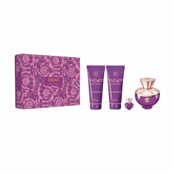 Versace Dylan Purple Eau De Perfume Spray 100ml Set 4 Pieces 202