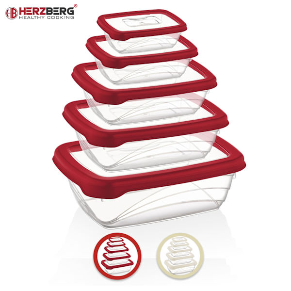 Herzberg Bio Saver Box Set i 5 delar Elfenben