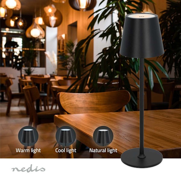 LED-pöytälamppu | LED | 1,8 W | 150 lm | 3000 - 6000 K | Musta