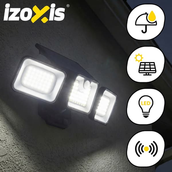 Solcellehavelampe 180 LED med bevægelsessensor, IP65