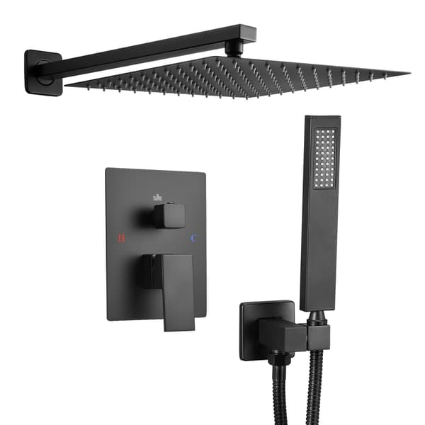 Regnbrusersystem, 30 cm firkantet hoved, håndholdt, matsort