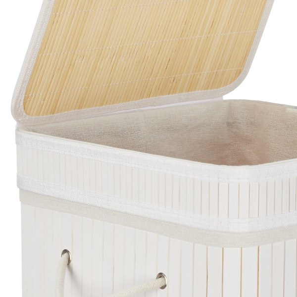 Hopfällbar tvättkorg bambu