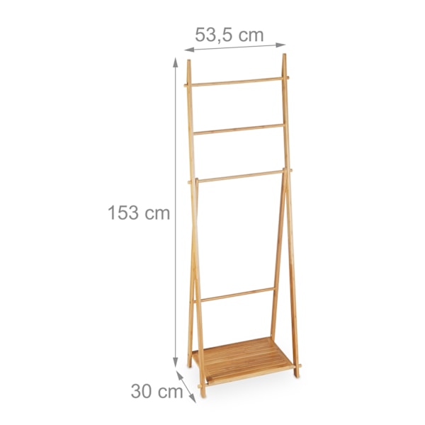 Pyyhehylly Bamboo 4 Rods