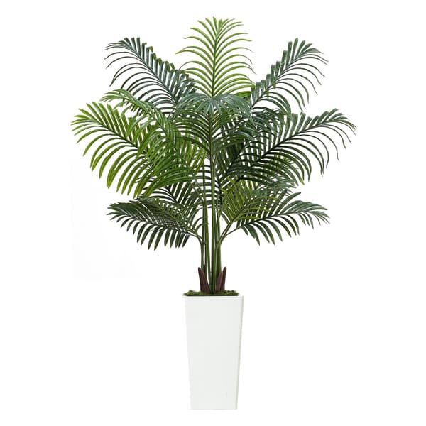 Konstgjord Areca-palm 1,5 meter med vit kruka