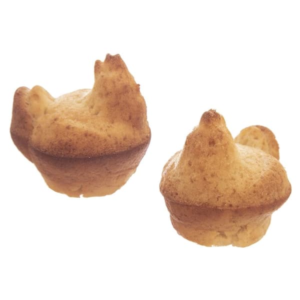Silikoneform til bagning af kyllinger: muffins, småkager, chokolade