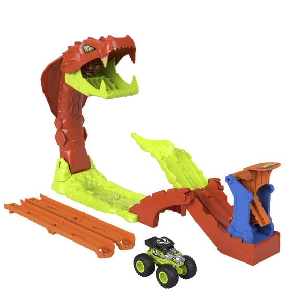 Monstertruckbanset med ormutmaning och bil