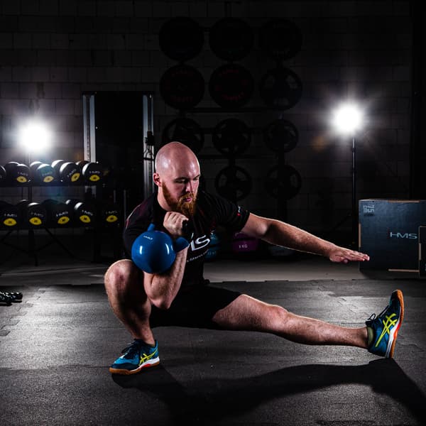 6 kg Støbejern Kettlebell – Blå