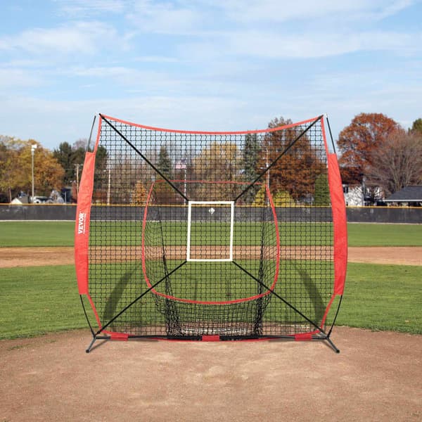 Baseboll Softboll Träningsnät 7x7 Ft Ersättning, Strike Zone