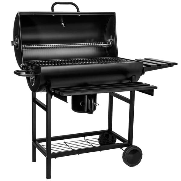 Kulgrill til haven med 2 riste, askebakke og termometer