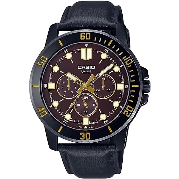 CASIO COLLECTION Mod. DIVER MULTIFUCTION BLACK - BROWN