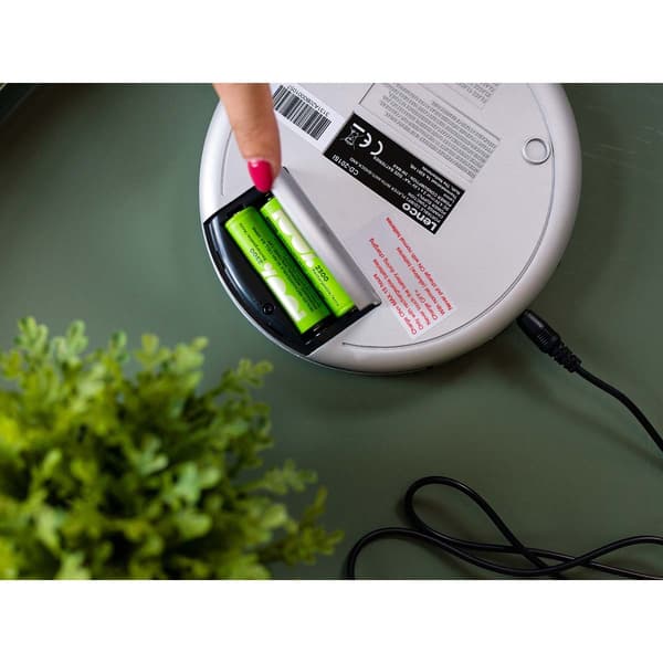 Bærbar CD MP3-afspiller anti-shock Sølv