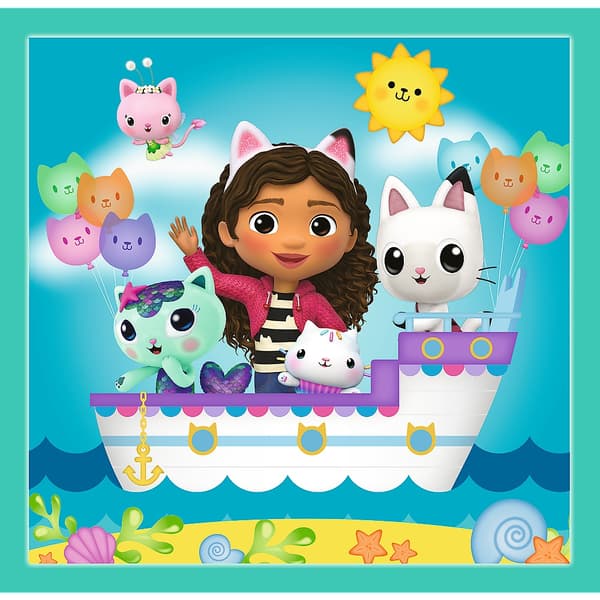 Trefl Gabby´S Dollhouse Puzzle Setti 3In1