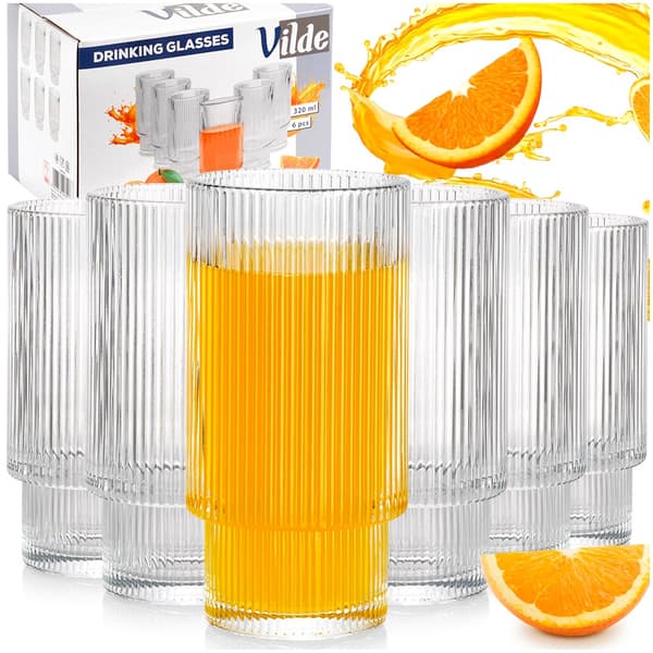 Glasglas 320ml, set med 6 st