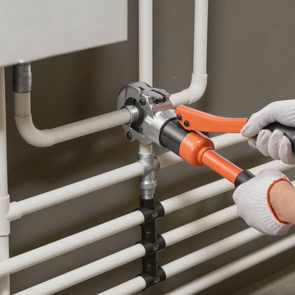 Hydraulisk rörpressverktyg för PEX, U16-U32 käftar, låda