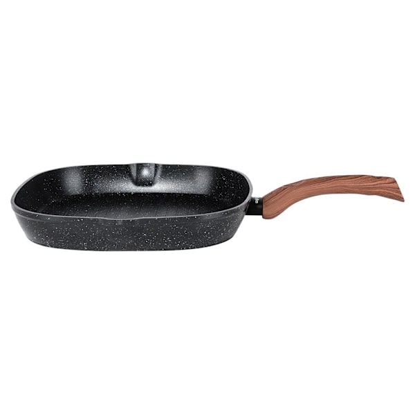 BLACK&WOOD firkantet granitgrillpande 28x28 cm