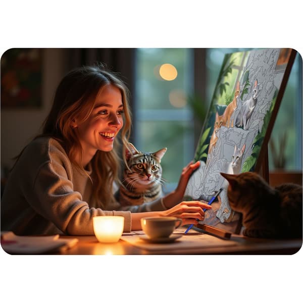 Målning efter siffror 40x50 cm Massido Cats
