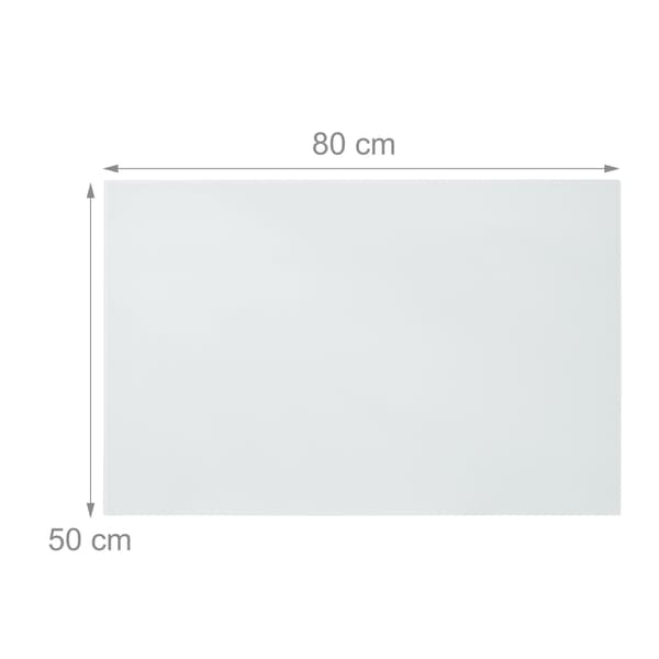 Hvidt glas magnettavle