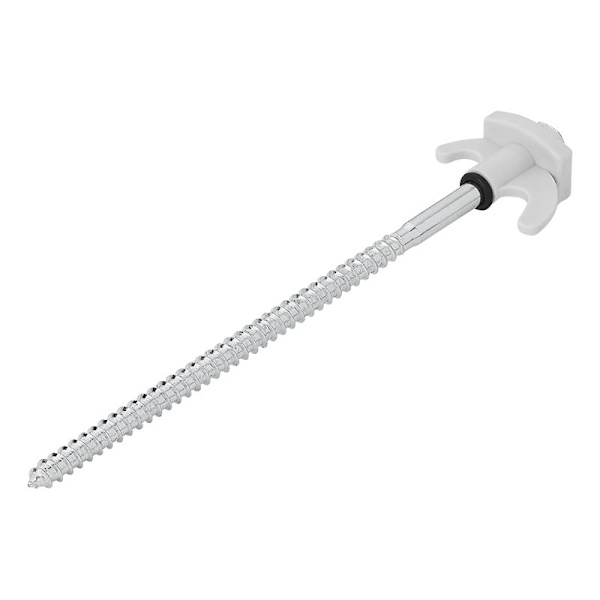 Telttatappi 20cm metallikierrettävä muovikoukulla