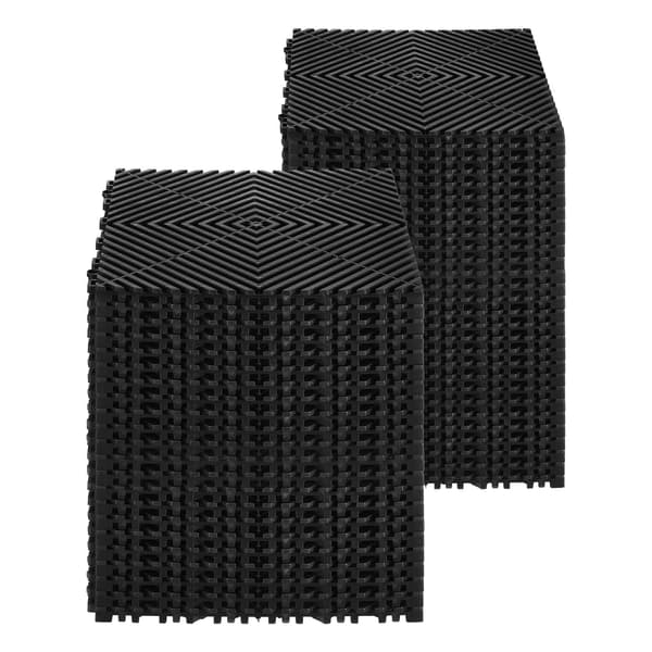 Sammanfogande halkfria dräneringsgolvplattor, 12x12, 50-pack