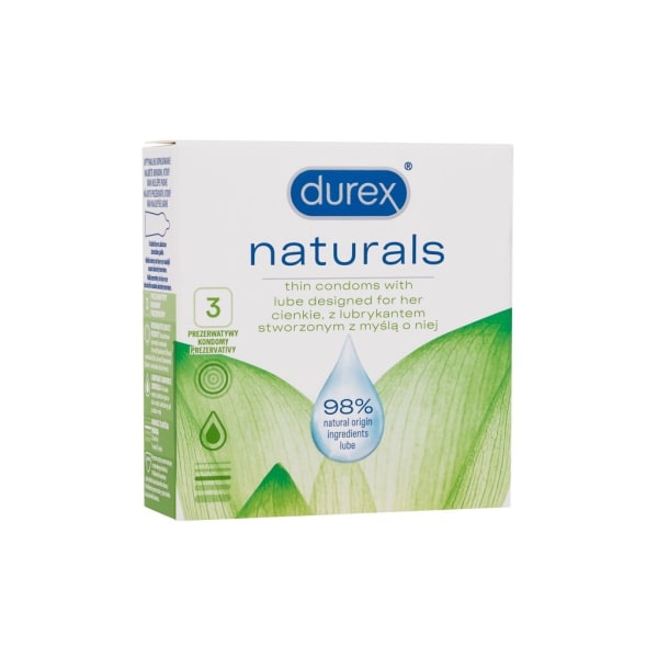 Durex - Naturals - For Men, 3 pc