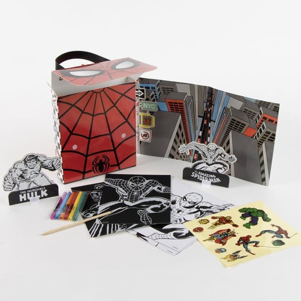 Marvel Spiderman målarbok ryggsäck