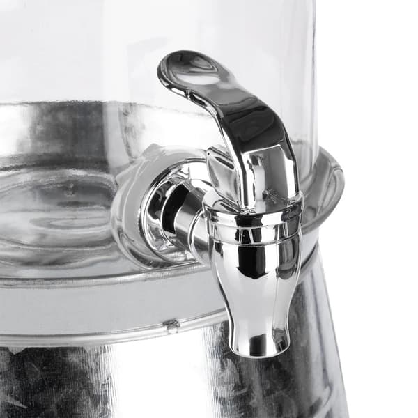 3,2L glas drikkevaredispenser med hane og stativ