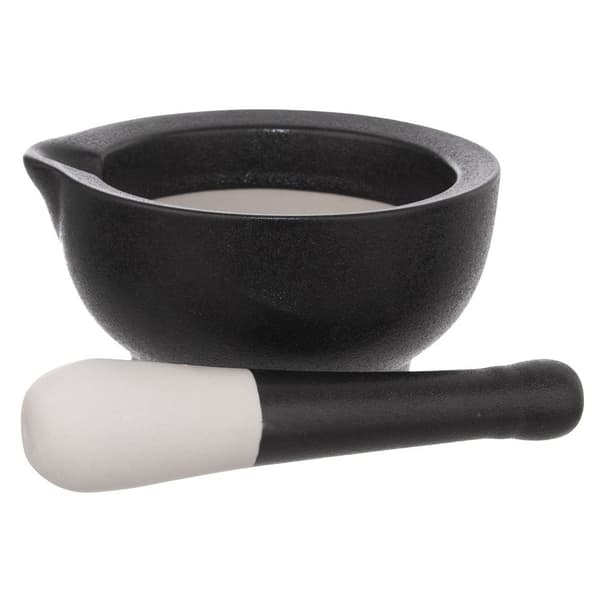 Porcelænsmørtel til krydderier, urter og nødder - holdbart!