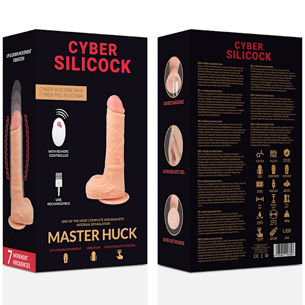 Cyber ​​Silicock - Fjärrkontroll Realistic Master Huck 20,9 Cm -O- 4 Cm