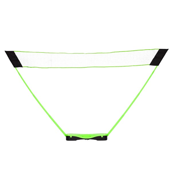 Badmintonsæt med foldbart net, ketchere, fjerbolde