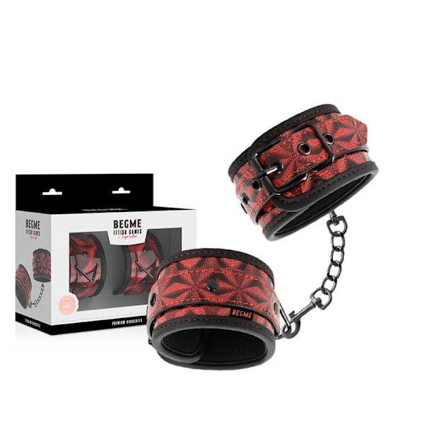 Begme - Red Edition Premium käsiraudat neopreenivuorella