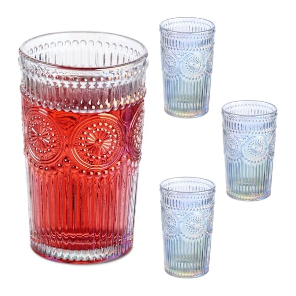Vintage dricksglas 4-pack