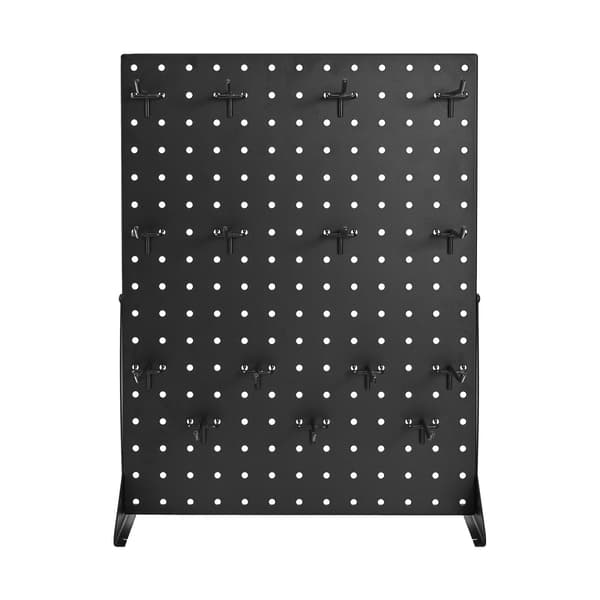Ophængsstativ til hulplader, 43 x 33 cm, 30 kroge, 2-pak