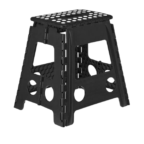 Fällbar pall XL svart