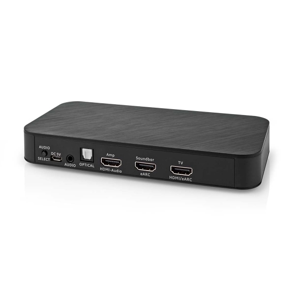 Digital Audio Converter | 1-veje | Tilslutninger indgang: DC strøm / 1x HDMI™ Input | Tilslutninger udgang: 1x 3.5 mm / 1x TosLink / 3x HDMI™ Output |