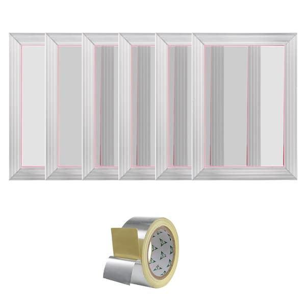 Ramar för silkscreentryck, aluminium, 110 mesh, 6-pack