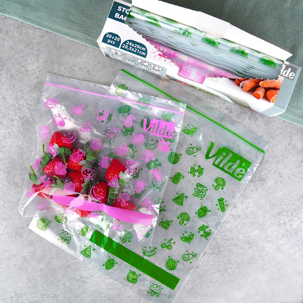 Mad ziplock poser 20,5x21 cm / 24x29 cm, 40 stk.