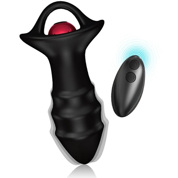 Armony - Kylin Finger Vibrator & Anal Plug -kaukosäädin, musta