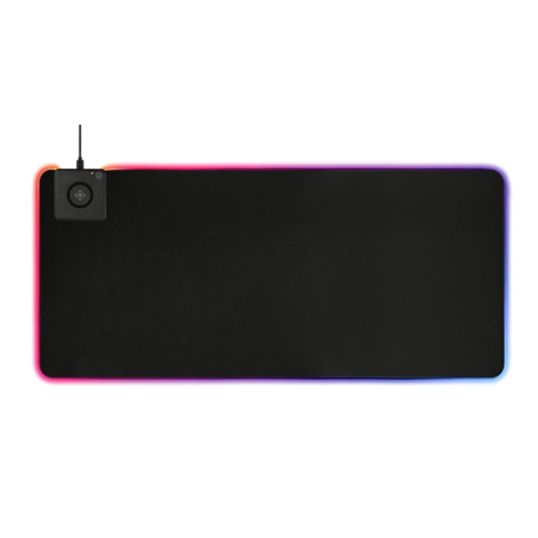 Deltaco Gaming RBG hiirimatto langattomalla latauksella 10W, 90x40cm - musta