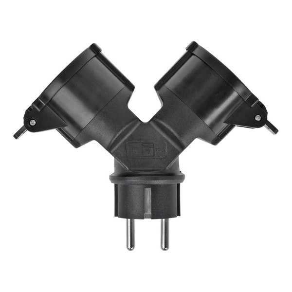 Schuko 2-vejs splitter