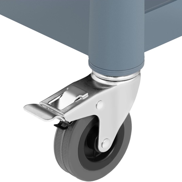 Catering servitörsvagn av plast, 3 hyllplan, 630 x 400 mm, upp till 90 kg