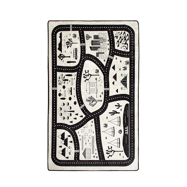 Tæppe (140 x 190) Black City