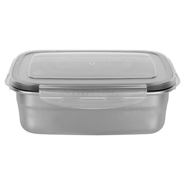 Teräksinen ruokasäiliö kannella ja tiivisteellä 700 ml