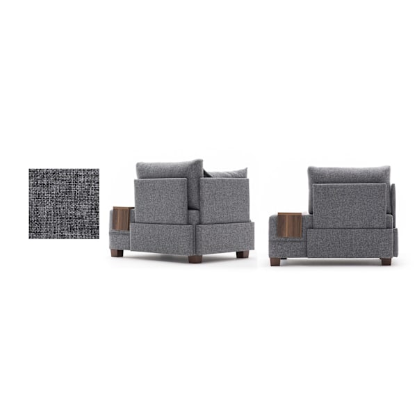 1-sits Sofa Fly Fåtölj vänster - Grå