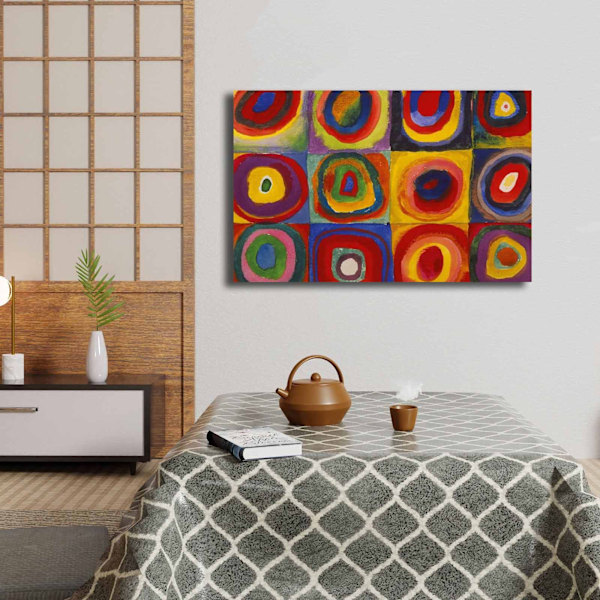 Dekorativt lærredsmaleri 4570KANDINSKY008