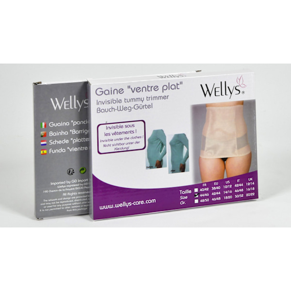 Wellys Invisible Tummy Trimmer/Flat Belly Sheath (44-46 Musta)