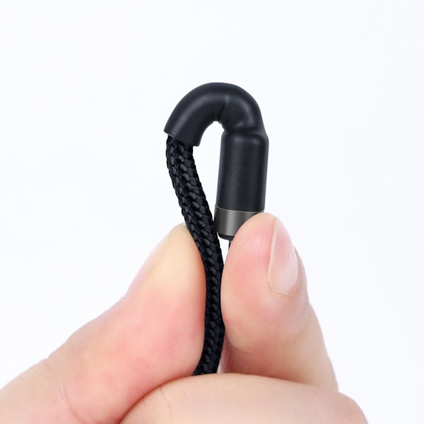 Holdbart flettet kabel USB-C til USB-C QC3 2m - sort og grå