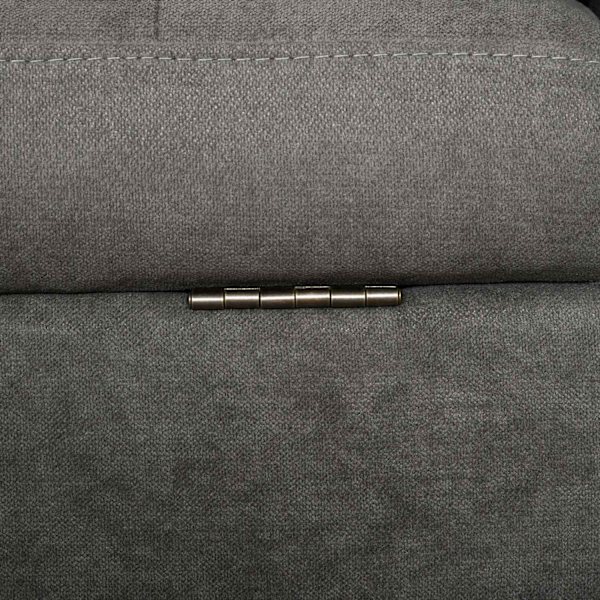 3-Sits Soffa Tyg Soffa Dubbel Soffa Avtagbar Med Kuddar Gummiträ Bomull Grå 166,5 X 62 X 82 Cm